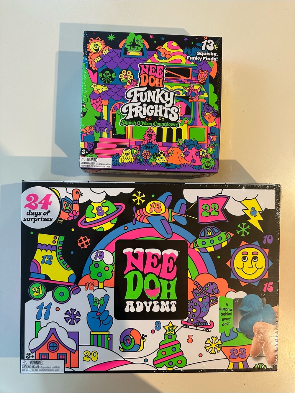 🎃🎄 NeeDoh Holiday Bundle - Funky Frights Squish O’ Ween + Advent Calendar 🎄🎃